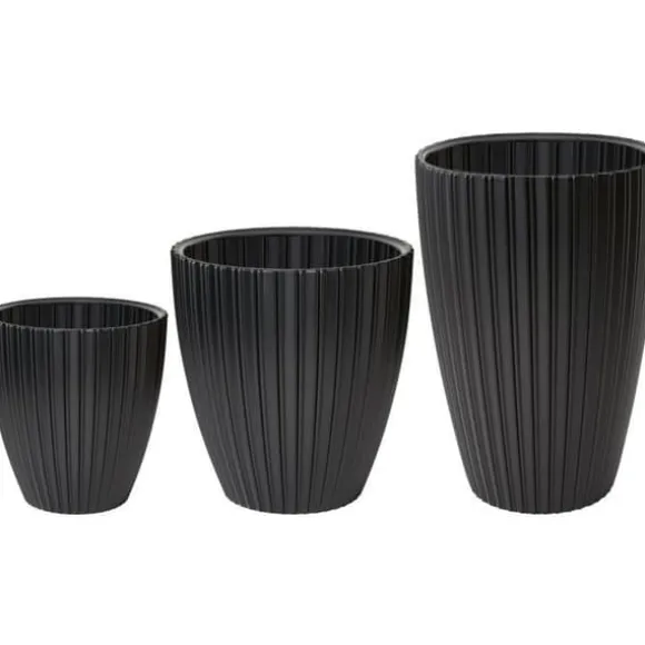 Urtepotte - Garden ID - Fancy - 40 x 58 cm - Til haver, altaner eller indendørs - Sort