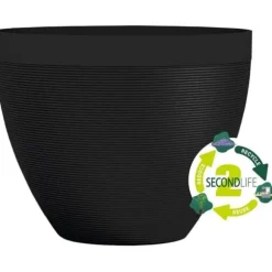 Urtepotte - GARDEN ID - Green Care Impact Sort-Ant - 30 x 26 cm - 10 års garanti - 100% genanvendt - UV/frostbestandig