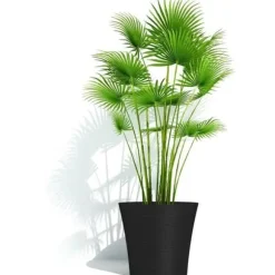 Urtepotte - GARDEN ID - Green Care Sense Sort-Antracit - 30 x 27 cm - 10 års garanti - 100% genanvendt - UV- og frostbestandig