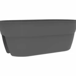 Urtepotte EDA Grå Mørkegrå Plastik Oval Moderne