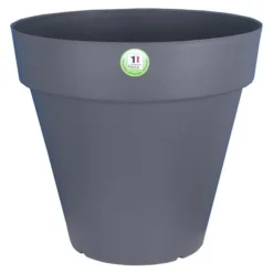 Urtepotte Riviera 414076 Cirkulær Grå Plastik