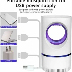 UV Attraktion Light Mosquito Killer USB Elektrisk Bug Zapper