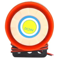 24V 110dB Aktiv Buzzer Alarm Bipper med Ledning - DIY Elektronik
