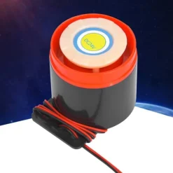 24V 110dB Aktiv Buzzer Alarm Bipper med Ledning - DIY Elektronik