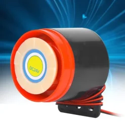 24V 110dB Aktiv Buzzer Alarm Bipper med Ledning - DIY Elektronik