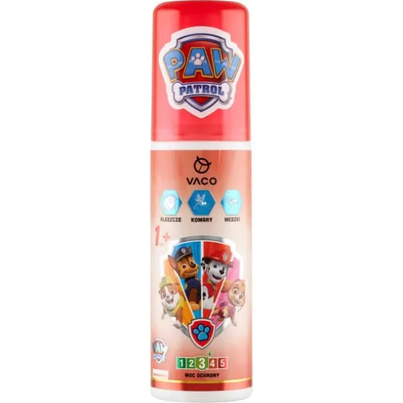 VACO Paw Patrol væske til myg, flåter og knott børn 1+ 90 ml