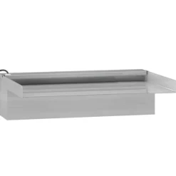 Vandfald med LED RGB-farver i rustfrit stål - Dekorativ havedam | Størrelse: 30 cm