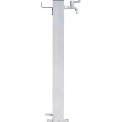 Vandsøjle i rustfrit stål - 60 cm firkantet | Farve: Sølv | Størrelse: 60 cm