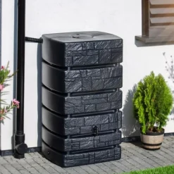 Vandtank, 500 Liter Kapacitet, Holdbart HDPE Materiale, Forbinder til Vandingssystemer, UV Modstandsdygtig, 110 cm Højde