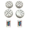 Vandtætte RGB LED poollamper 4-pak med fjernbetjening