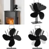 Varmedrevet ovnventilator 4 blade sort - Brændeovnsventilator - Brændeovnsventilatorer - Home & Living