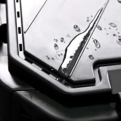 Vejrbestandig kompostbeholder - 1000 L | Farve: Sort | Størrelse: 93,3x93,3x146 cm