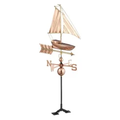 Vejrhane, Skibsdesign, 144x60x46 cm, Kobber