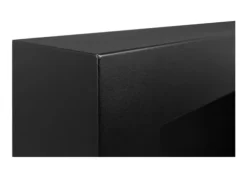 Væghængt biopejs med glas 65x40x12 cm BOX Flammeregulering Matsort