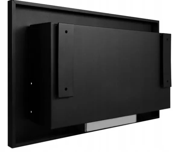 Væghængt biopejs 65x40x12 cm Box Sort strukturmat