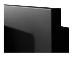 Væghængt biopejs 65x40x12 cm Flammeregulering Sort struktureret mat