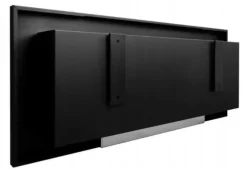 Væghængt biopejs 65x40x12 cm Flammeregulering Sort struktureret mat
