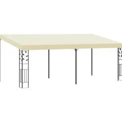 Vægmonteret pavillon 6x3x2,5 m cremefarvet - Markise - Markiser - Home & Living