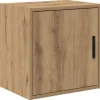 Vægskab til garage - Stabilt konstrueret træ | Farve: Natur | Størrelse: 80x30x90 cm