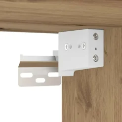 Vægskab til garage - Stabilt konstrueret træ | Farve: Natur | Størrelse: 80x30x90 cm