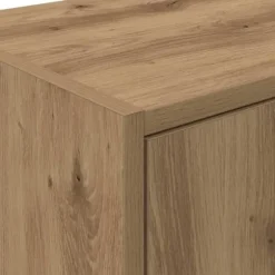 Vægskab til garage - Stabilt konstrueret træ | Farve: Natur | Størrelse: 80x30x90 cm
