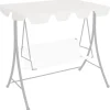 vidaXL baldakin til havegynge 188/168x145/110 cm hvid - Festtelte & havepavilloner – tage