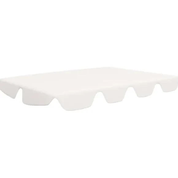 vidaXL baldakin til havegynge 188/168x145/110 cm hvid - Festtelte & havepavilloner – tage