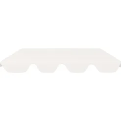 vidaXL baldakin til havegynge 188/168x145/110 cm hvid - Festtelte & havepavilloner – tage