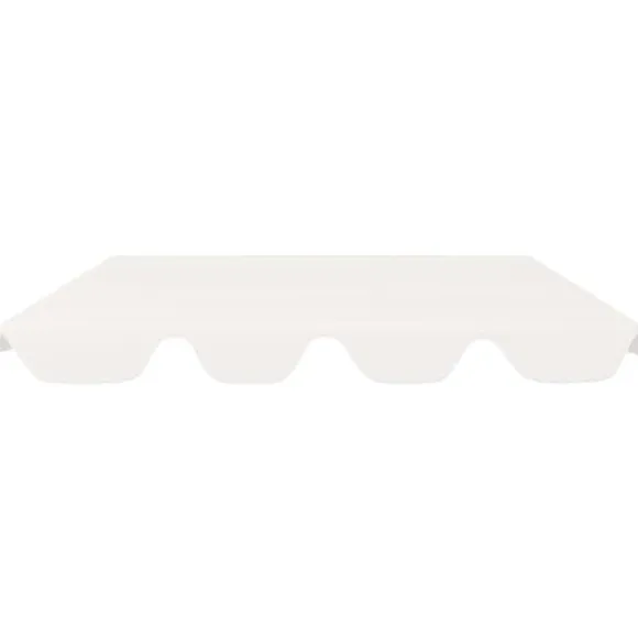 vidaXL baldakin til havegynge 188/168x145/110 cm hvid - Festtelte & havepavilloner – tage