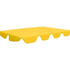 vidaXL baldakin til havegynge 150/130x105/70 cm gul - Festtelte & havepavilloner – tage
