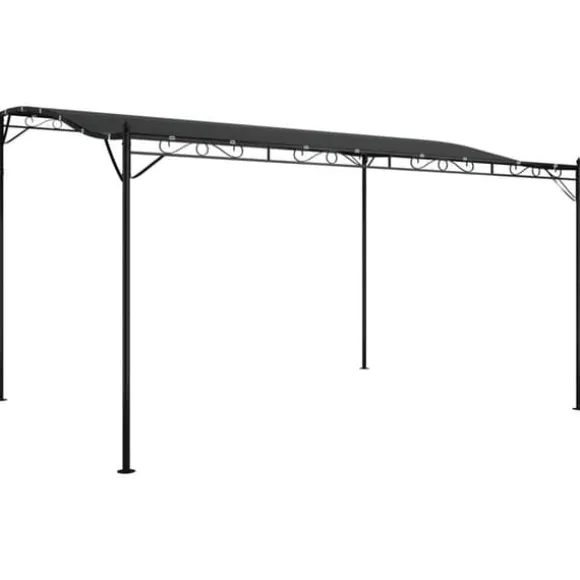 vidaXL baldakin 4x3 m 180 g/m² stof og stål antracitgrå - Festtelte & havepavilloner
