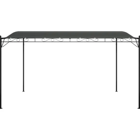 vidaXL baldakin 4x3 m 180 g/m² stof og stål antracitgrå - Festtelte & havepavilloner