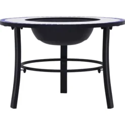 vidaXL bålfad mosaik 68 cm keramik blå og hvid - Ildsteder