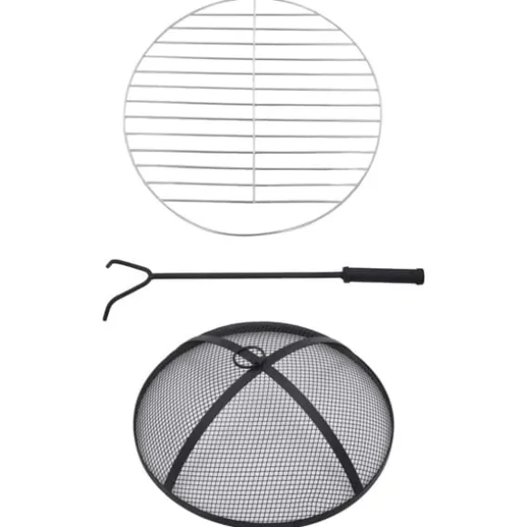 vidaXL bålfad mosaik 68 cm keramik terracottafarvet og hvid - Ildsteder