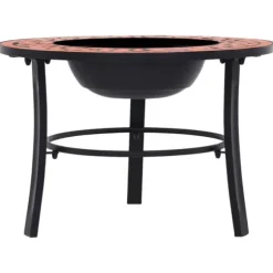 vidaXL bålfad mosaik 68 cm keramik terracottafarvet - Ildsteder