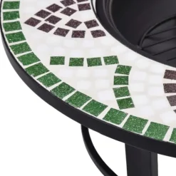vidaXL bålfad mosaik 68 cm keramik grøn - Ildsteder