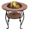 vidaXL bålfad mosaik 68 cm keramik terracottafarvet - Ildsteder