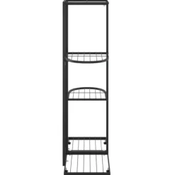 vidaXL blomsterstativ i 4 niveauer 43x22x76 cm metal sort - Planteborde