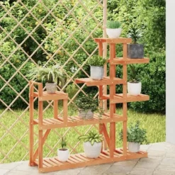 vidaXL blomsterstativ 110x25x111 cm massivt fyrretræ - Planteborde