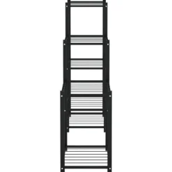 vidaXL blomsterstativ 83x25x80 cm jern sort - Planteborde