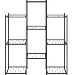 vidaXL blomsterstativ 85x25x100 cm jern sort - Planteborde