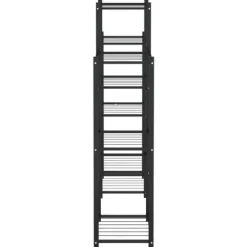vidaXL blomsterstativ 85x25x100 cm jern sort - Planteborde