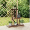 vidaXL blomsterstativ 81x25x75,5 cm massivt fyrretræ - Planteborde