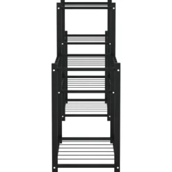 vidaXL blomsterstativ 83x25x60 cm jern sort - Planteborde