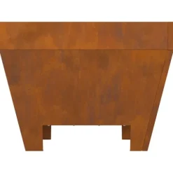 vidaXL Bålsted Brun 50 x 50 x 38 cm Forvitret stål
