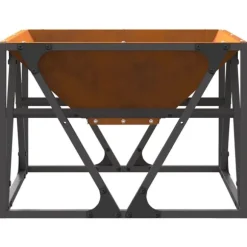 vidaXL Bålsted Brun 50 x 50 x 35 cm Forvitret stål