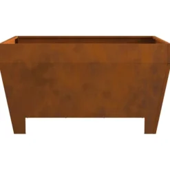 vidaXL Bålsted Brun 80 x 80 x 43 cm Forvitret stål