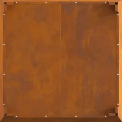 vidaXL Bålsted Brun 80 x 80 x 43 cm Forvitret stål