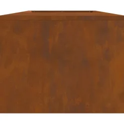 vidaXL Bålsted Brun 160 x 45 x 35 cm Forvitret stål
