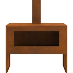 vidaXL Bålsted Brun 80 x 50 x 96 cm Forvitret stål